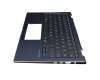 13N1-68A0P01 Original Asus Tastatur inkl. Topcase DE (deutsch) schwarz/blau mit Backlight