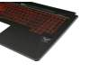 13N1-6EA0411 Original Asus Tastatur inkl. Topcase DE (deutsch) schwarz/rot/schwarz mit Backlight