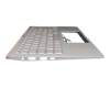 13N1-A6A0221 Original Asus Tastatur inkl. Topcase DE (deutsch) weiß/silber mit Backlight