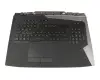 13NB0EU0M03X11 Original Asus Tastatur inkl. Topcase DE (deutsch) schwarz/schwarz mit Backlight - mit Lautsprechern -