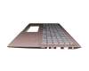 13NB0M2P01011-1 Original Asus Tastatur inkl. Topcase DE (deutsch) silber/pink mit Backlight