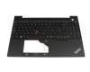 18776604 Original Lenovo Tastatur inkl. Topcase SP (spanisch) schwarz/schwarz mit Backlight und Mouse-Stick