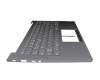 1KAFZZG0062 Original Lenovo Tastatur inkl. Topcase DE (deutsch) grau/grau mit Backlight