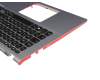 1KAHZZQ006J Original Asus Tastatur inkl. Topcase DE (deutsch) schwarz/silber mit Backlight