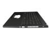 1KAJZZG023R Original Quanta Tastatur inkl. Topcase DE (deutsch) schwarz/schwarz mit Backlight