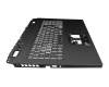 20400130KC01 Original Acer Tastatur inkl. Topcase DE (deutsch) schwarz/weiß/schwarz mit Backlight