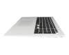 20B9XK2404405 Original LG Tastatur inkl. Topcase DE (deutsch) schwarz/silber mit Backlight