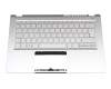 24304F26K201 Original Acer Tastatur inkl. Topcase DE (deutsch) silber/silber mit Backlight