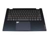 26P0299 Original Lenovo Tastatur inkl. Topcase US (englisch) grau/blau mit Backlight