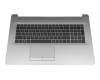 2H719-053301 Original HP Tastatur inkl. Topcase DE (deutsch) schwarz/silber mit Backlight ohne ODD
