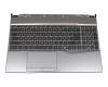 3076U7C126D Original MSI Tastatur inkl. Topcase IT (italienisch) schwarz/grau mit Backlight