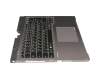 38047370 Original Fujitsu Tastatur inkl. Topcase DE (deutsch) schwarz/silber mit Backlight