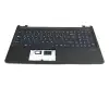 40061921 Original Medion Tastatur inkl. Topcase DE (deutsch) schwarz/schwarz inkl. blauen WASD-Pfeilen