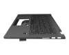 433.OK108.0001 Original Lenovo Tastatur inkl. Topcase DE (deutsch) schwarz/grau mit Backlight