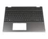 439.0F04.0001 Original HP Tastatur inkl. Topcase DE (deutsch) schwarz/schwarz mit Backlight