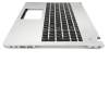 43NJBTJN00 Original Asus Tastatur inkl. Topcase US (englisch) schwarz/silber mit Backlight