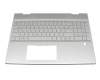 442.0GB09.XXXX Original HP Tastatur inkl. Topcase DE (deutsch) silber/silber mit Backlight (UMA)