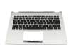 4600JU020003 Original Acer Tastatur inkl. Topcase FR (französisch) schwarz/silber mit Backlight