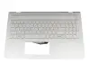 46G74TATP70 Original HP Tastatur inkl. Topcase DE (deutsch) silber/silber mit Backlight