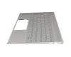 46M0EFCS0061 Original HP Tastatur inkl. Topcase DE (deutsch) silber/silber mit Backlight