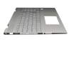 46M0GBCS0065 Original HP Tastatur inkl. Topcase DE (deutsch) silber/silber mit Backlight (UMA)