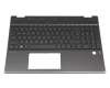 46M0GFCS0121 Original HP Tastatur inkl. Topcase CH (schweiz) schwarz/schwarz mit Backlight