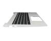 4BX8QTATP40 HP Tastatur inkl. Topcase DE (deutsch) schwarz/silber mit Backlight