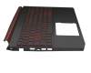 5861916200010 Original Acer Tastatur inkl. Topcase DE (deutsch) schwarz/schwarz/rot mit Backlight