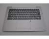 Lenovo 5CB0R07583 C-Cover with keyboard,Nordic,Platinum Grey,Backlight,Non_FingerPrint