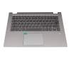 5CB0R08674 Original Lenovo Tastatur inkl. Topcase DE (deutsch) grau/silber mit Backlight