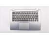 Lenovo 5CB0R08905 C-Cover with keyboard,German,Platinum,Non_Backlight,Fingerprint