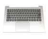 5CB0R12055 Original Lenovo Tastatur inkl. Topcase DE (deutsch) grau/silber mit Backlight (fingerprint)