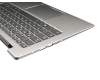 5CB0R12055 Original Lenovo Tastatur inkl. Topcase DE (deutsch) grau/silber mit Backlight (fingerprint)