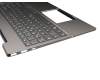 5CB0U43619 Original Lenovo Tastatur inkl. Topcase DE (deutsch) grau/silber mit Backlight