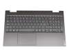 5CB0U43807 Original Lenovo Tastatur inkl. Topcase CH (schweiz) grau/grau mit Backlight