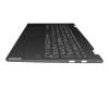 5CB0U43807 Original Lenovo Tastatur inkl. Topcase CH (schweiz) grau/grau mit Backlight