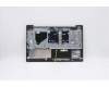 Lenovo 5CB0X56165 C-Cover with keyboard, Spanish, Platinum Grey, Backlight, Fingerprint