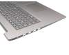 5CB0X56878 Original Lenovo Tastatur inkl. Topcase DE (deutsch) grau/silber (Fingerprint)