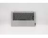 Lenovo 5CB0Y89111 C-Abdeckung mit Tastatur, Deutsch, Silbern, Hintergrundbeleuchtung, Fingerabdruck