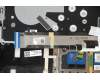 Lenovo 5CB0Y89111 C-Abdeckung mit Tastatur, Deutsch, Silbern, Hintergrundbeleuchtung, Fingerabdruck