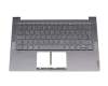 5CB0Z32107 Original Lenovo Tastatur inkl. Topcase DE (deutsch) grau/grau mit Backlight