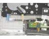 Lenovo 5CB1A13552 C-Cover with keyboard,Czech,Silver,Backlight,Non_Fingerprint