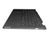 5CB1A14282 Original Lenovo Tastatur inkl. Topcase DE (deutsch) grau/grau mit Backlight