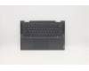 Lenovo 5CB1A14286 C-Cover with keyboard, Russian, Slate Grey, Backlight