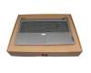 5CB1C87528 Original Lenovo Tastatur inkl. Topcase DE (deutsch) silber/grau mit Backlight