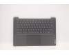 Lenovo 5CB1D33483 C-Cover with keyboard, Spanish, Grey, Backlight, UK