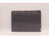 Lenovo 5CB1F38539 C-Cover with keyboard,Nordic,Storm Grey,White Backlight