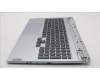 Lenovo 5CB1F38663 C-Cover with keyboard,Belgian,Cloud Grey