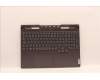 Lenovo 5CB1J32284 C-Abdeckung mit Tastatur, Belgisch, sturmgrau, Weiße Hintergrundbel., GB