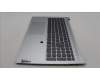 Lenovo 5CB1L11363 C-Cover with keyboard, Russian, Cloud Grey, Backlight, Fingerprint, US
